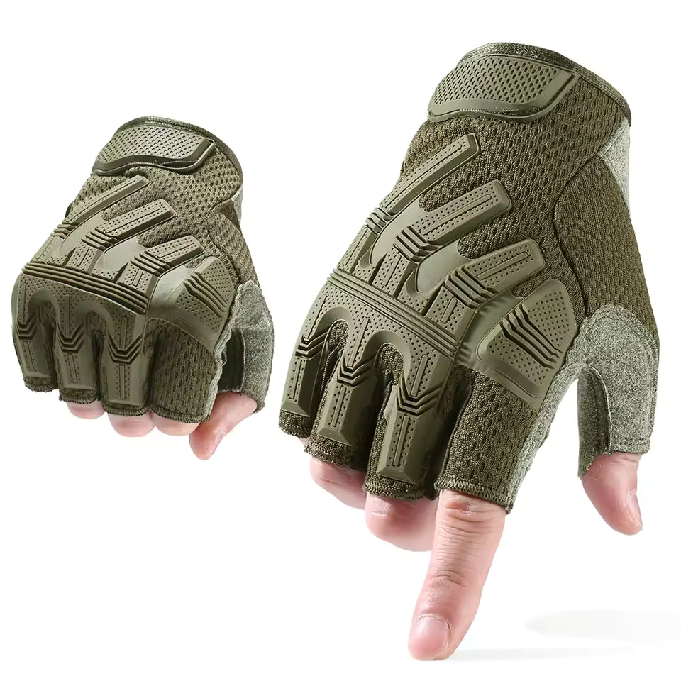 Stealth Padded Half Finger Gloves - Totowa Airsoft