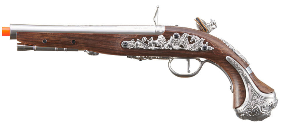 GW Flintlock Green Gas Pistol Black
