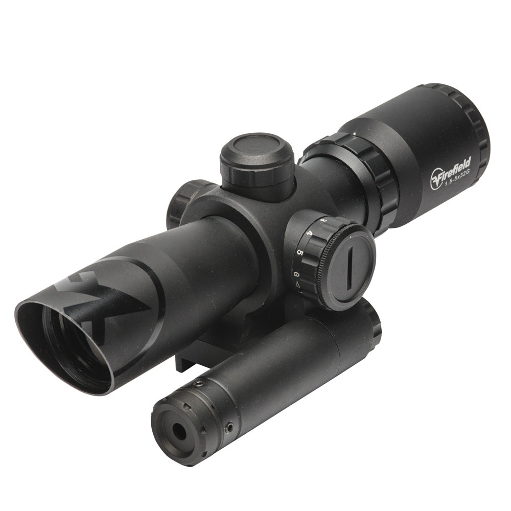 Barrage 1.5-5x32 Rifle Scope with Laser - Totowa Airsoft
