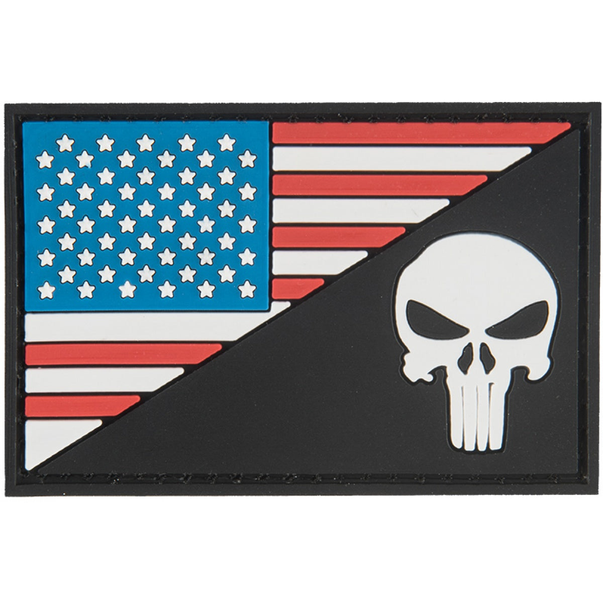 US Flag With Punisher Patch - Totowa Airsoft