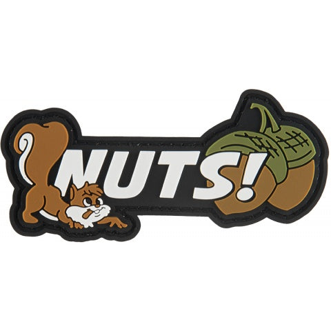 Nuts Patch | Black | Totowa Airsoft