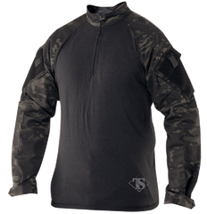 TruSpec Black Multicam 1/4 Zip Combat Shirt (2539) / Combat Shirts - Totowa Airsoft