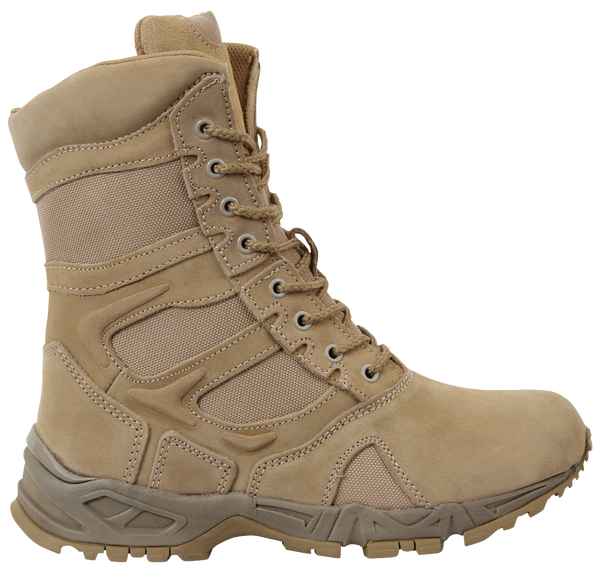Rothco Men's Forced Entry 8" Side Zipper Deployment Boots (5357) - Totowa Airsoft