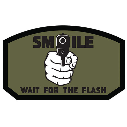  Smile, Wait for the Flash Patch (84P-320) / Morale Patch - Totowa Airsoft