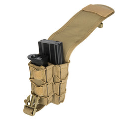  TACO Double MOLLE Pouch Tan (TACO2IN1) / Airsoft Rifle Magazine Pouch - Totowa Airsoft