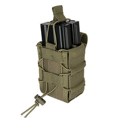  Double Bungee Quick Draw MOLLE Pouch OD (M4DMP) / Airsoft Rifle Magazine Pouch - Totowa Airsoft