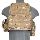  Multicam Tactical Assault Plate Carrier Vest (TAC2VEST) / Tactical Vest - Totowa Airsoft