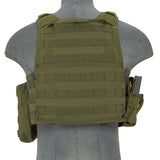  OD Tactical Assault Plate Carrier Vest (TAC2VEST) / Tactical Vest - Totowa Airsoft