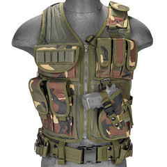 Woodland G2 Cross Draw Tactical Vest (TACVEST1) - Totowa Airsoft