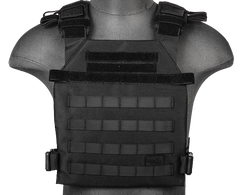  Black Lightweight Plate Carrier Vest (LWPC) / Tactical Vest - Totowa Airsoft