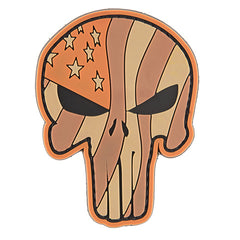 G-Force Punisher Waving Flag Tan Patch (PATCH099) / Morale Patch - Totowa Airsoft