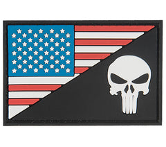  G-Force Punisher w. US Flag Patch (PATCH166) / Morale Patch - Totowa Airsoft