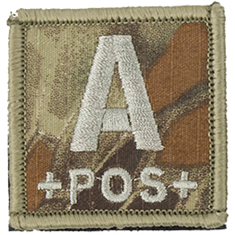  Blood Type A POS Patch (PATCH036A) / Morale Patch - Totowa Airsoft