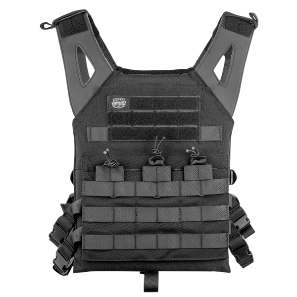 Valken Black Lightweight Plate Carrier II Vest (PC2BLK) / Tactical Vest - Totowa Airsoft