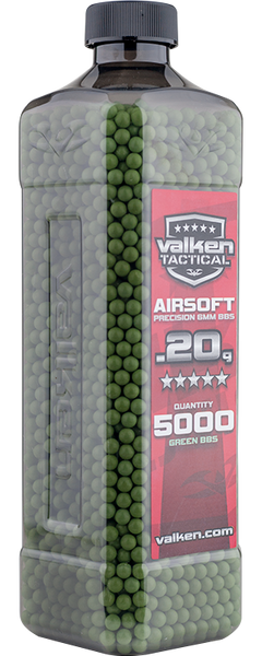 Valken 5000 0.20g BB's (BBPV205M-G) - Totowa Airsoft